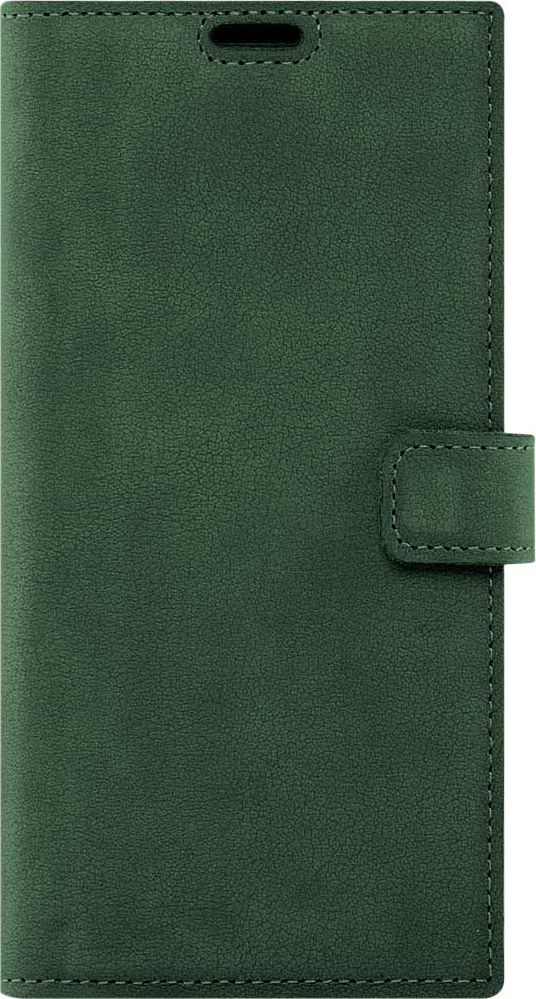 Surazo Etui na telefon Surazo ze skóry naturalnej Wallet case - Nubuk Ciemny Zielony