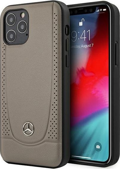 Mercedes Mercedes MEHCP12LARMBR iPhone 12 Pro Max 6,7 brązowy/brown hardcase Urban Line uniwersalny
