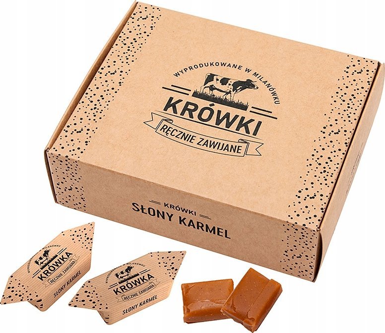 B&B Słodycze z Pomysłem Krówki ciągutki słony karmel w pudełku 350g