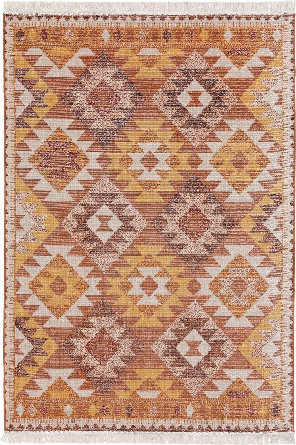 Benuta Dywan krótkowłosy KIRA kolor żółty styl tropikalny 80x150 benuta