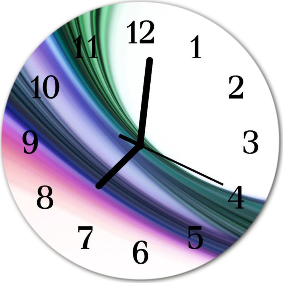 Tulup Zegar ścienny okrągły Abstrakcyjne liniefi30 cm - 31935128