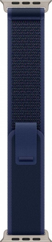 Apple Opaska Trail w kolorze niebieskim do koperty 49 mm - rozmiar M/L - elementy z tytanu w kolorze naturalnym