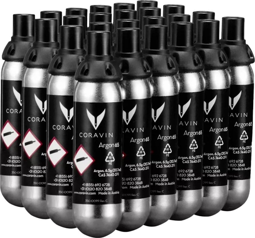 Coravin Pure, zestaw kapsułek z argonem, 24 szt