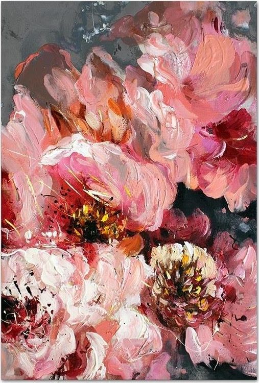 GO-BI Obraz "Abstrakcje" - olejny, ręcznie malowany 60x90cm