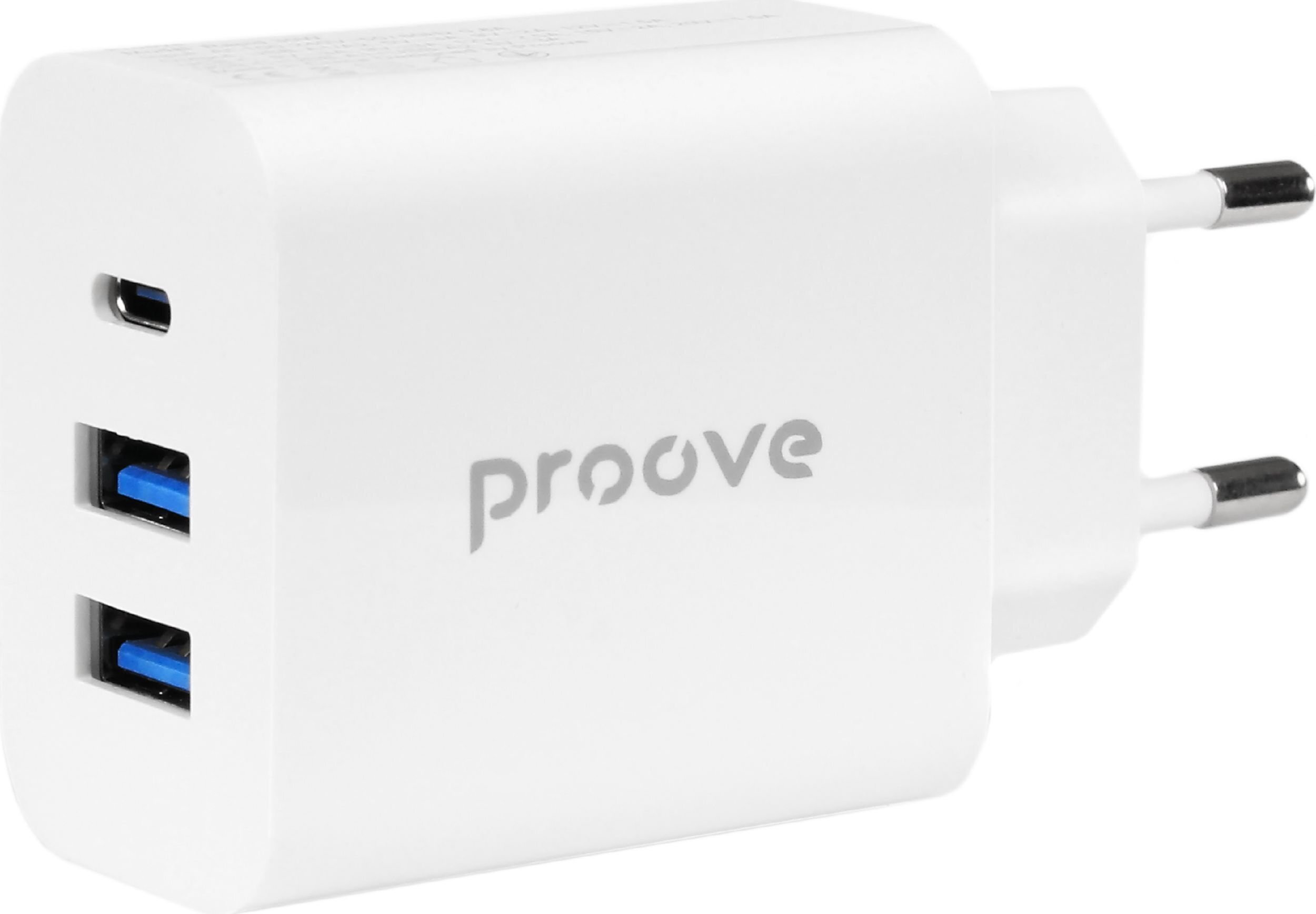 Ładowarka sieciowa Proove Rapid 30W (2 USB + Type-C)
