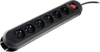 Listwa zasilająca Hama Comfort 6 gniazd 1.5 m czarna (P22237550000)