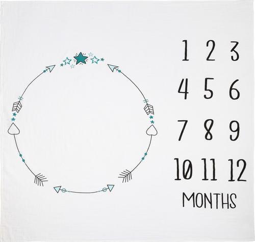 Sensillo Pieluszka Muślinowa, Biała, 120x120 cm