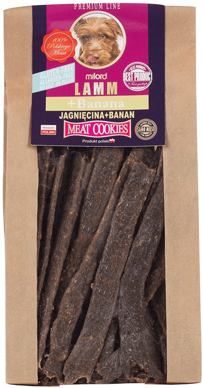 Milord Przysmak dla psa jagnięcina z bananem 80 g