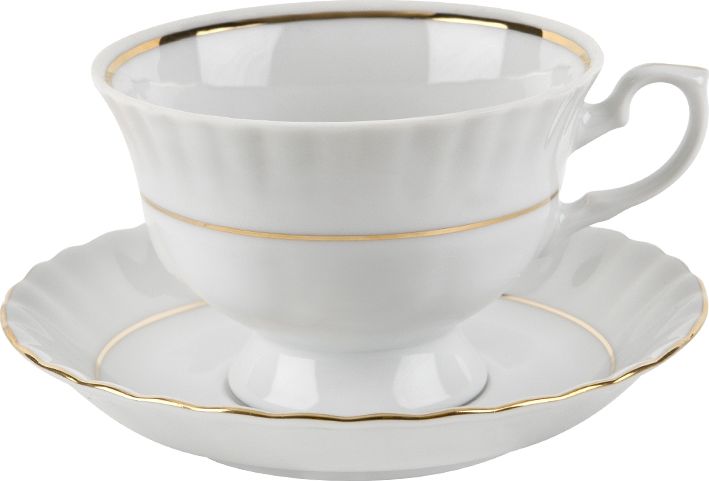 Chodzież Filiżanka 220ml ze spodkiem Iwona B014 Złota Linia