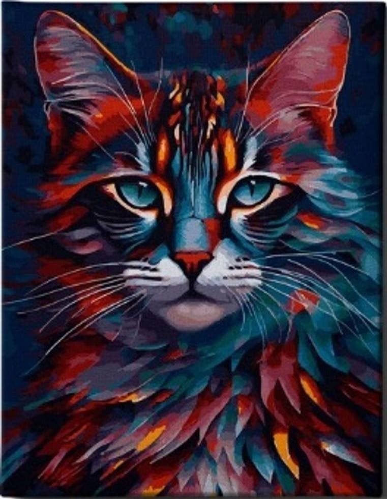 Norimpex Diamentowa mozaika Kot kolorowy 30x40cm 1009430