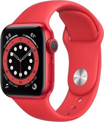 Smartwatch Apple Watch 6 GPS 40mm Red Alu Red Sport Czerwony (M00A3WB/A)