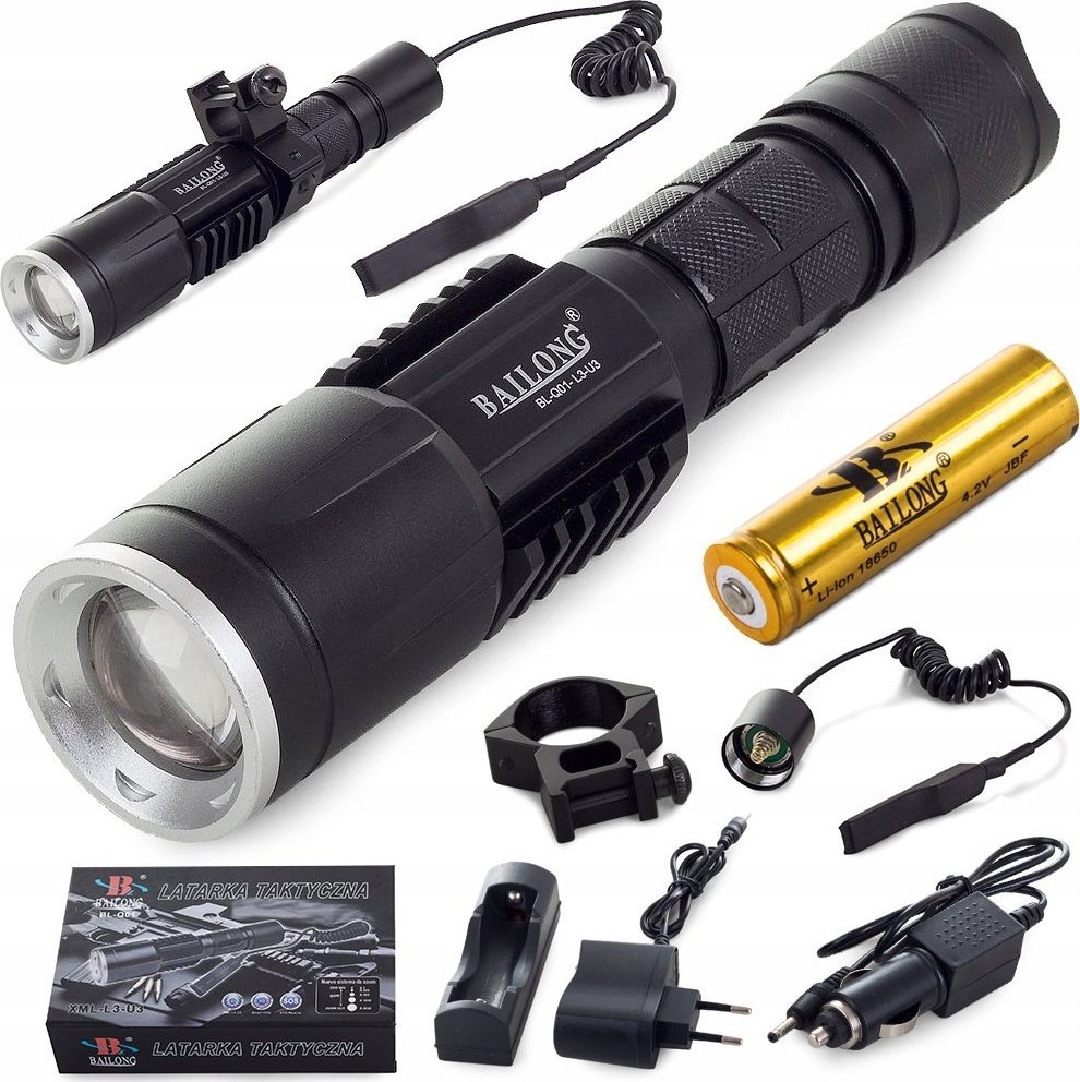 Latarka Verk Group LATARKA TAKTYCZNA BAILONG MYŚLIWSKA CREE XM-L T6