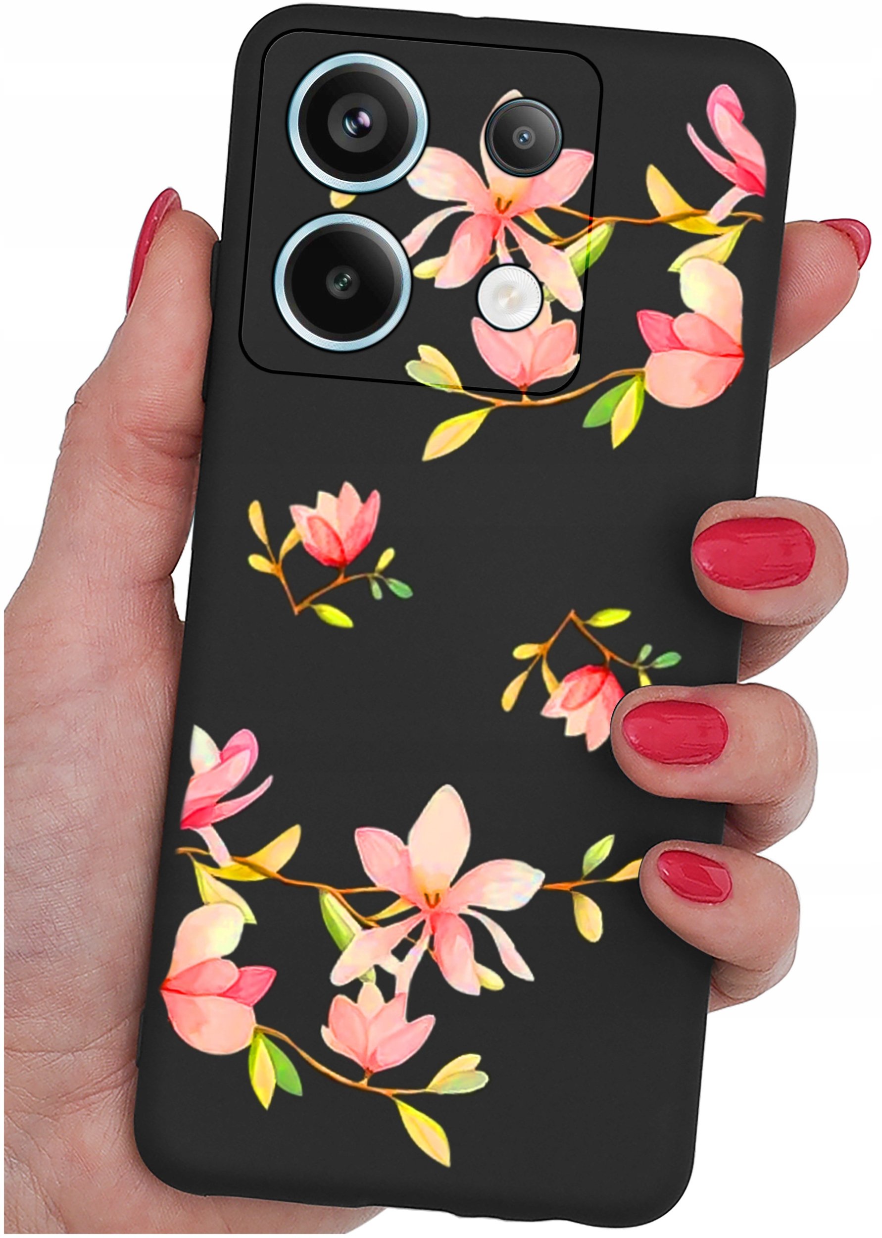 ETUI do Xiaomi Redmi Note 13 Pro 5G WZORY |SILIKONOWE MATT CASE +SZKŁO 9H