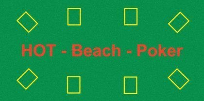 HOT Games Ręcznik plażowy (mata) do gry w pokera 140x70 cm (HG)