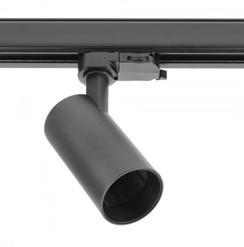 GTV Oprawa na szynoprzewód LIMA 20W GU10 AC220-240V IP20 okrągła czarna XLD-LMAGU10OC-NB