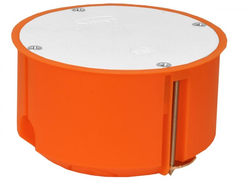 Simet Puszka regips P80F 80mm z przykręcaną pokrywą pomarańczowa (33244008)