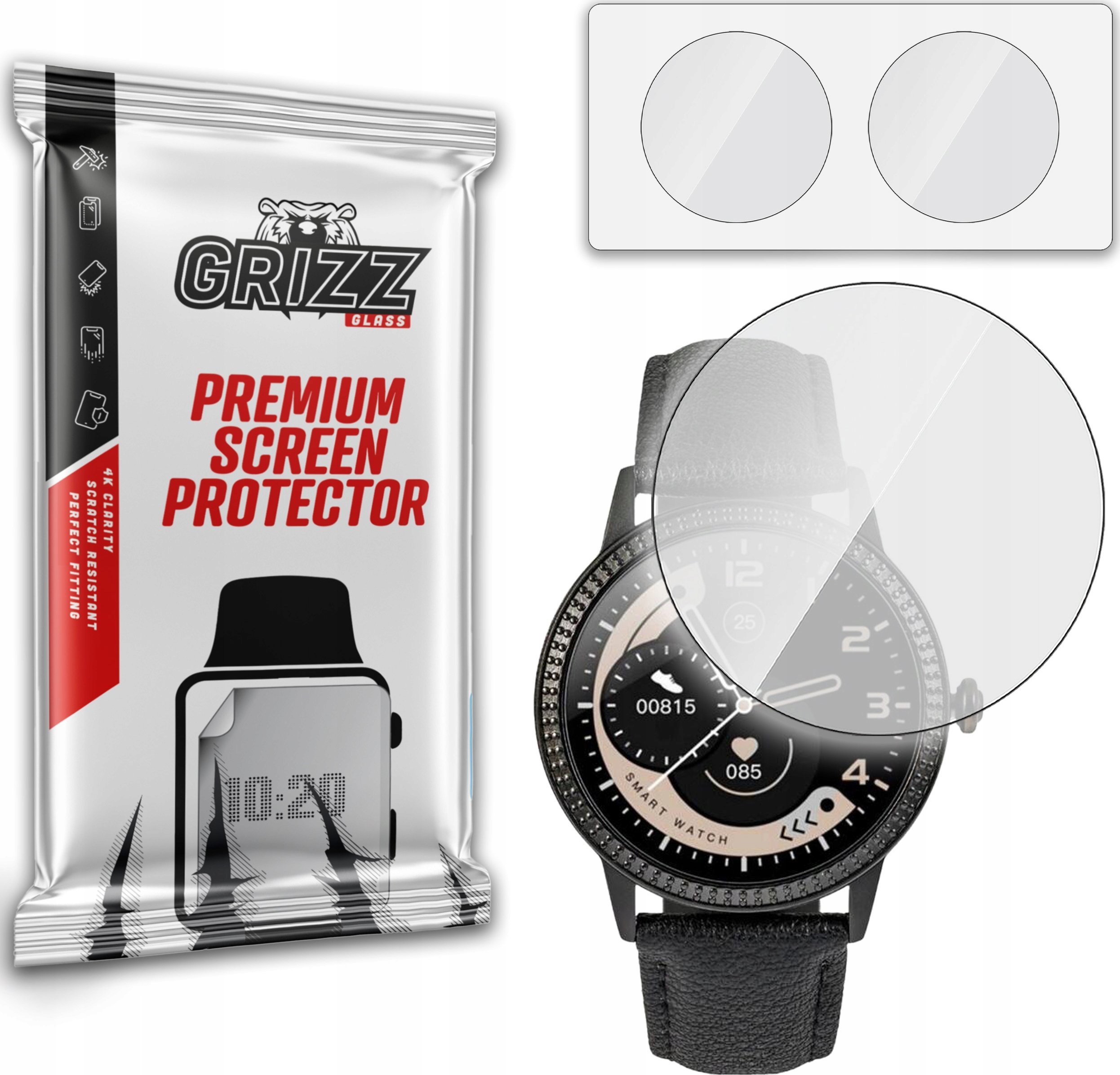 GrizzGlass Szkło hybrydowe GrizzGlass HybridGlass do Watchmark WCF18