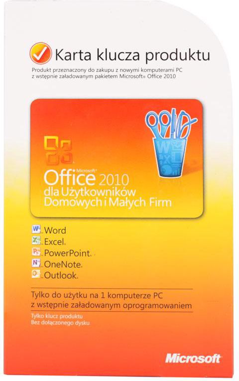 Microsoft Office 2010 dla Użytkowników Domowych i Małych Firm PKC (T5D-00311)