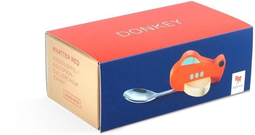 BigJigs Łyżka dla dzieci - samolot czerwony