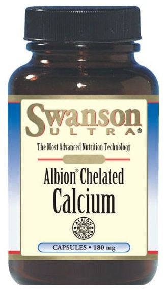 Swanson Albion Chelated Calcium 180 kapsułek