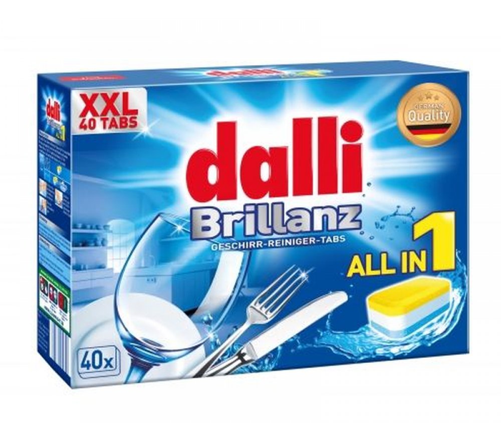 Tabletki do zmywarki DALLI All-In-1 Brillanz 40szt 850g