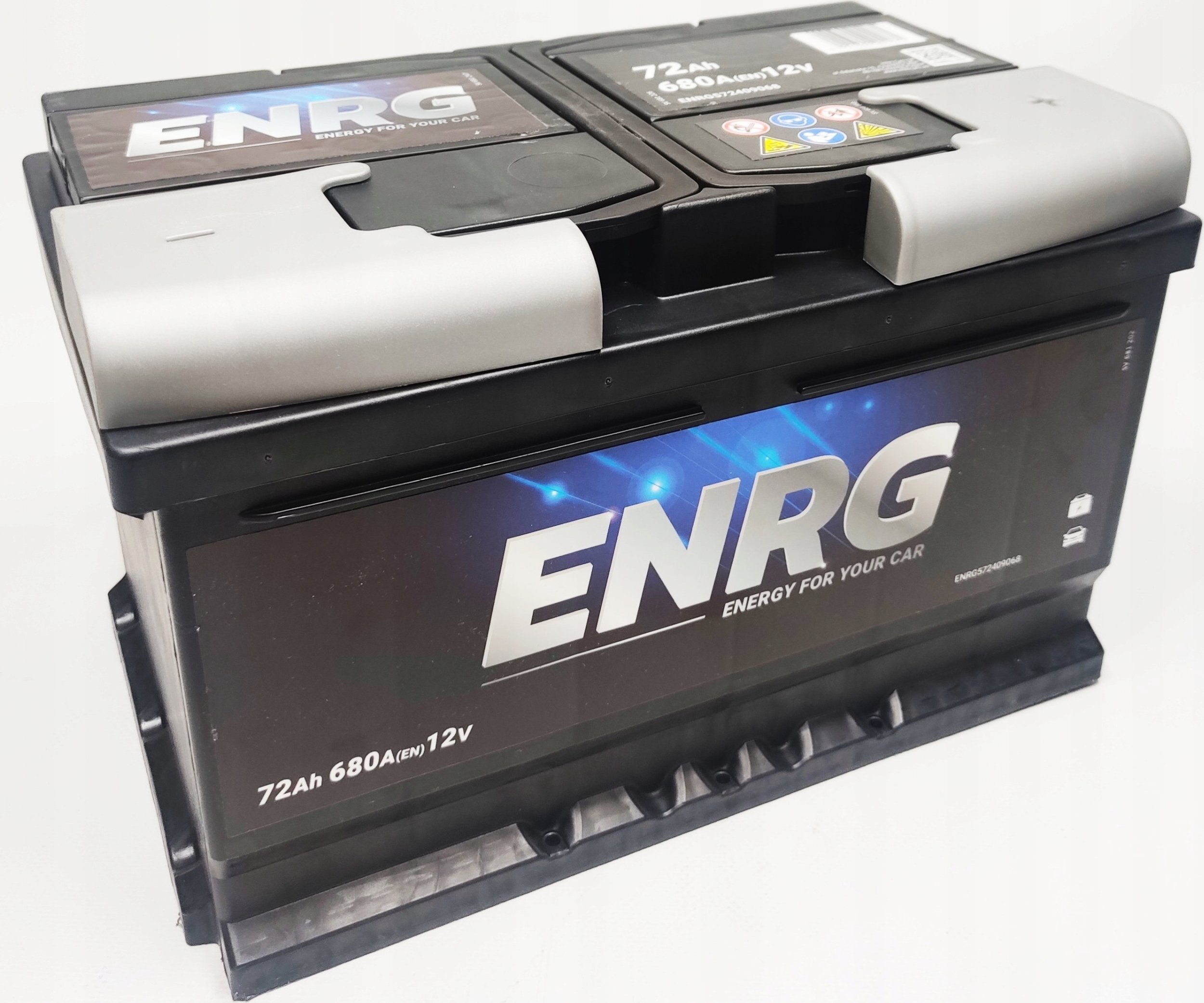 Akumulator ENRG 12V 72Ah/680A CLASSIC (P+ biegun standardowy) 278x175x175 B13 - stopka o wysokości 10 5 mm (rozruchowy)