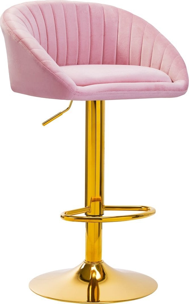 Activeshop 4Rico Hoker barowy QS-B16G aksamit różowe