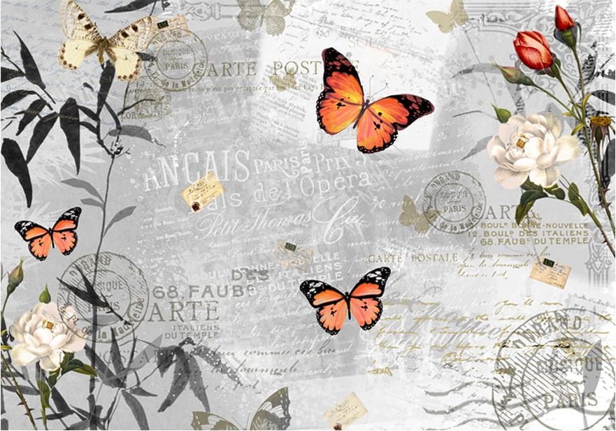 DecoNest Fototapeta - Motyli śpiew - 200X140