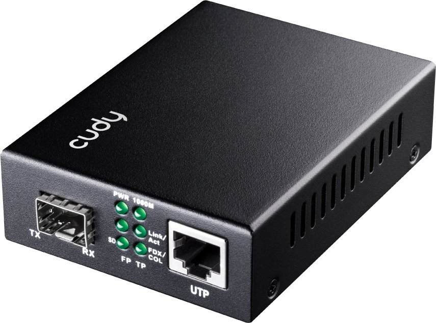 Konwerter światłowodowy Cudy Konwerter wiatłowodowy MC220 Gigabit Media Converter SFP to RJ45