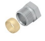 KAN-therm Zacisk na rurę miedzianą 15 G1/2" 729202W