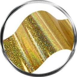 Bass Cosmetics Folia transferowa złota, holo szum - 0.5 m / Bass Cosmetics