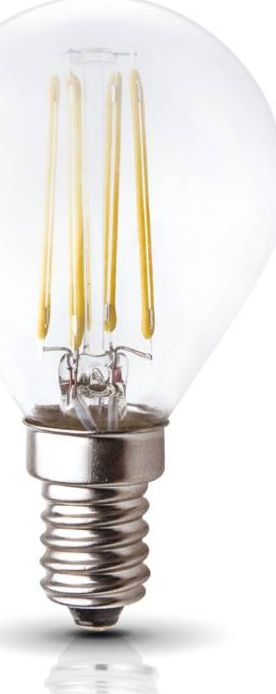 Kobi Light Żarówka LED Kulka E14 - 4W, Barwa Ciepłobiała - Edison Filament