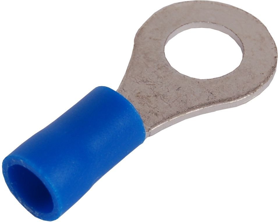 Końcówka kablowa izolowana oczkowa Cu M6 100szt niebieska