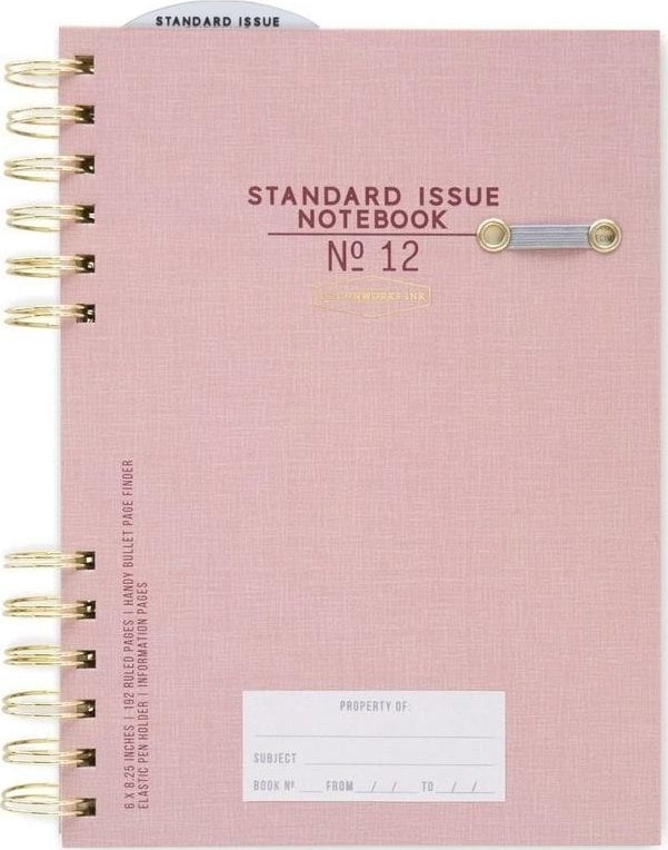Notatnik A5/192K linia Standard Issue No.12 pink