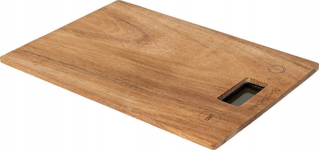 Waga kuchenna 5five Waga kuchenna elektroniczna z drewnem akacji HARMONY, 21,5 x 15 x 2 cm