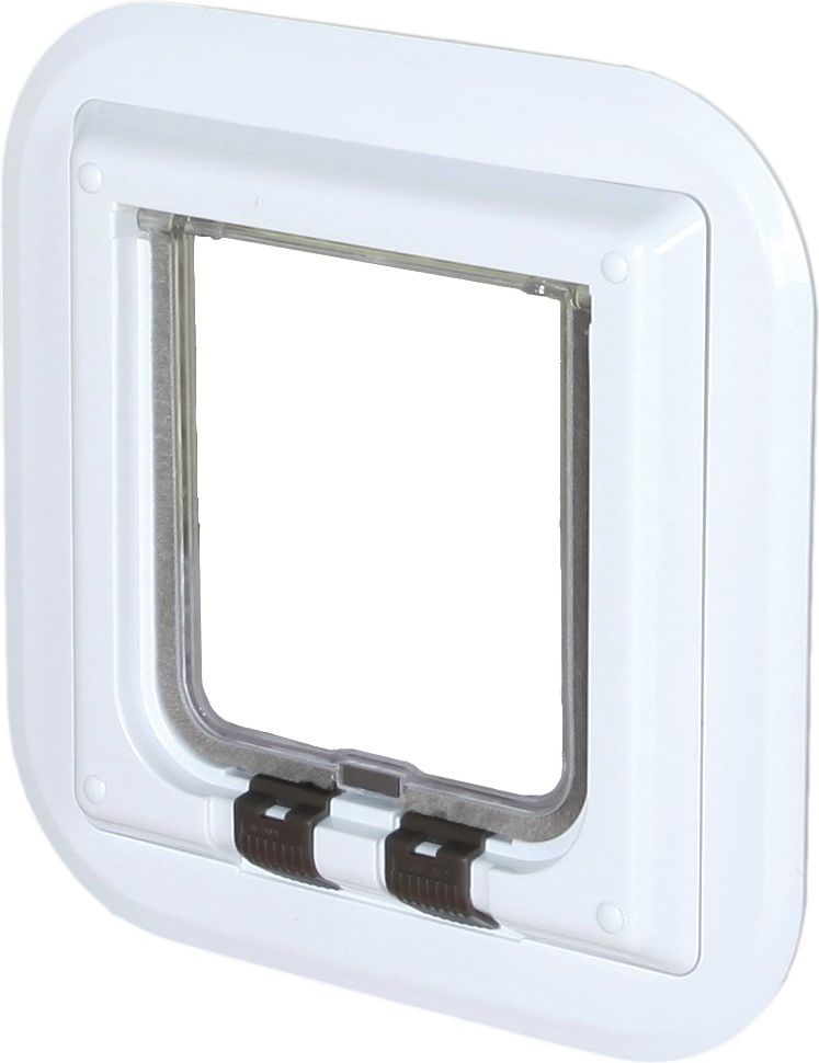 Trixie DRZWI WAHADŁOWE DLA KOTA DO SZKLANYCH DRZWI (BIAŁE) 13mm