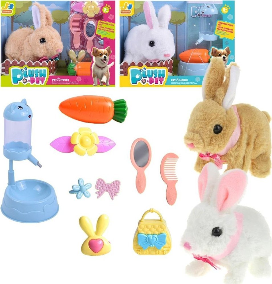 Królik na baterie z akcesoriami