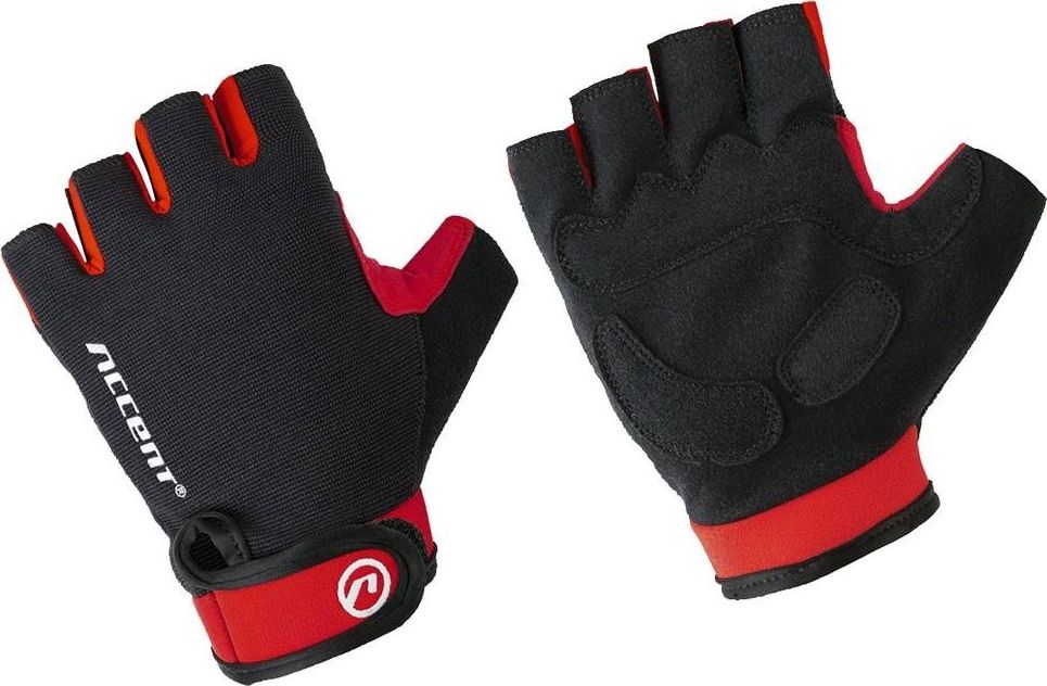 Accent Rękawiczki Accent Bora czarno-czerwone S uniwersalny