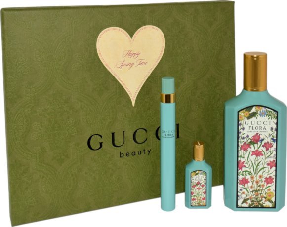 Gucci Gucci Set (Flora Georgeous Jasmine (W) Edp/s 100ml + Pen Spray 10ml + Mini Spray 5ml)