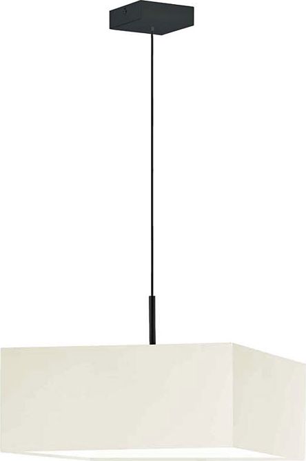 Lampa wisząca Lumes Żyrandol z abażurem na czarnym stelażu - EX859-Bogoti - 18 kolorów Niebieski