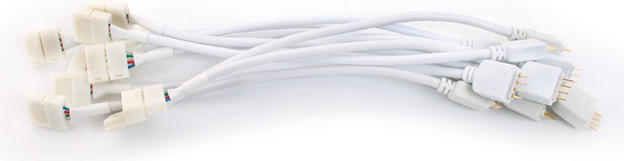 Abilite Szybkozłączka końcowa do taśm LED RGB 15cm / 10mm 10 sztuk (5901583545962)