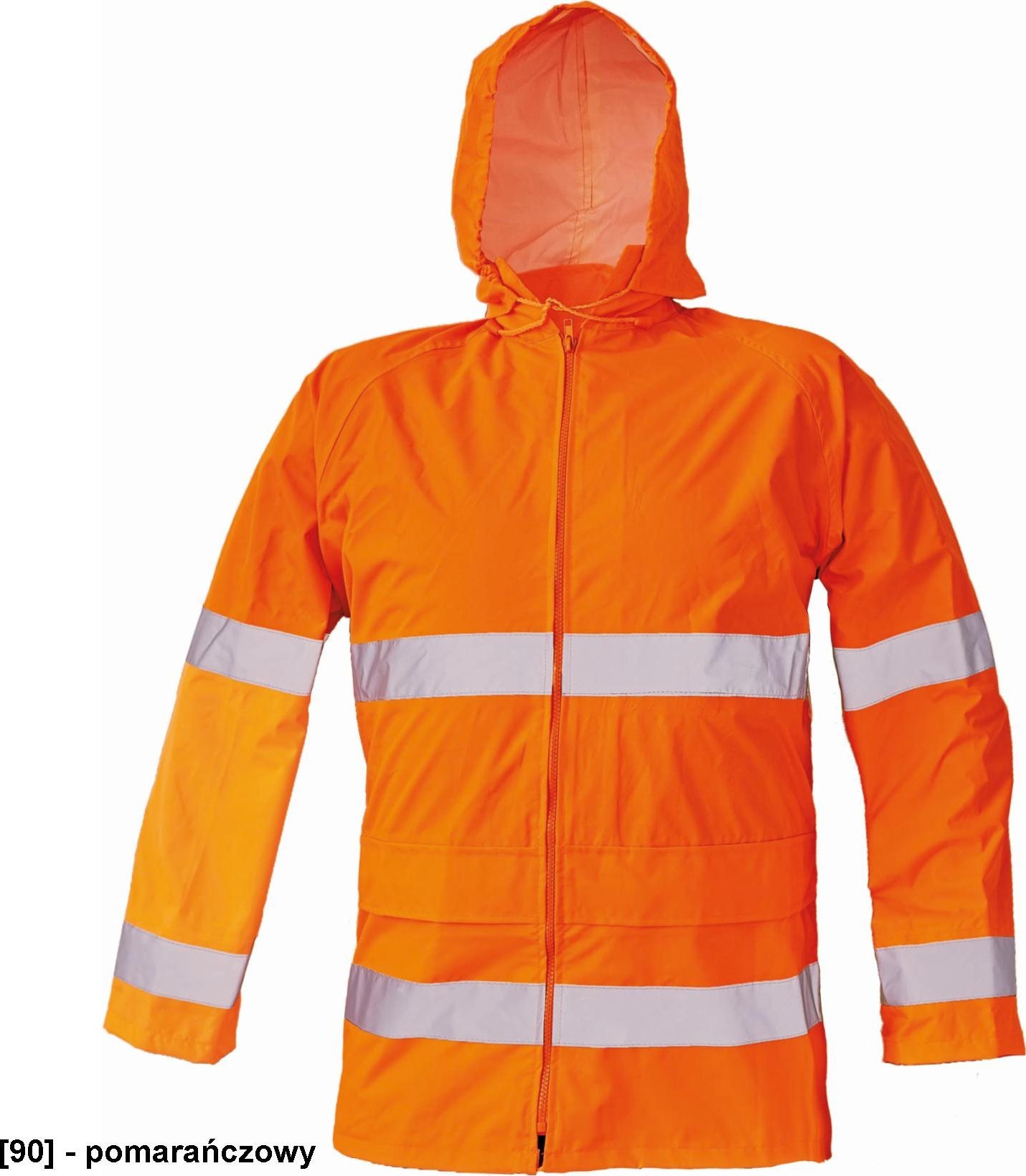 CERVA GORDON kurtka wodoodporna, lekka Hi-Vis 100% poliester/PU - pomarańczowy XL