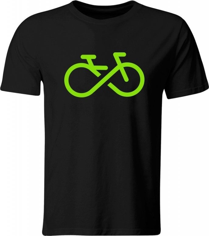 GiTees Bike Forever, Koszulka męska z nadrukiem, czarna, roz. S