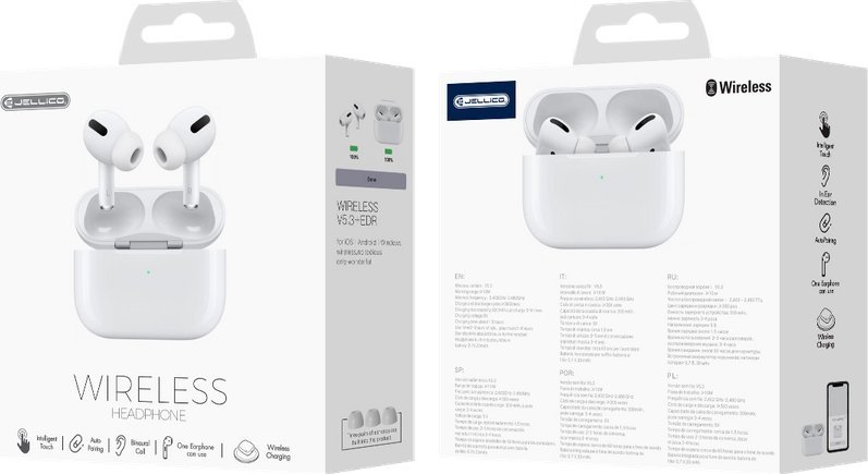 Słuchawki Jellico JELLICO słuchawki bezprzewodowe AirBlue Pro 2 Biały standard