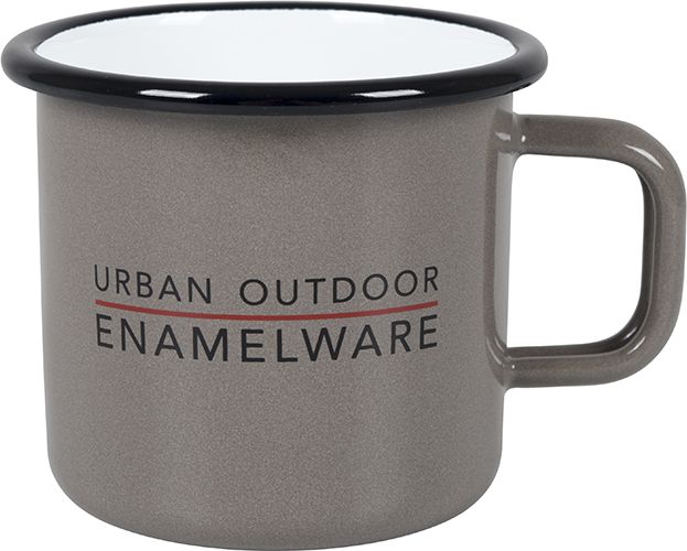 Urban Outdoor Emaliowany kubek 400ml w stylu vintage uniwersalny