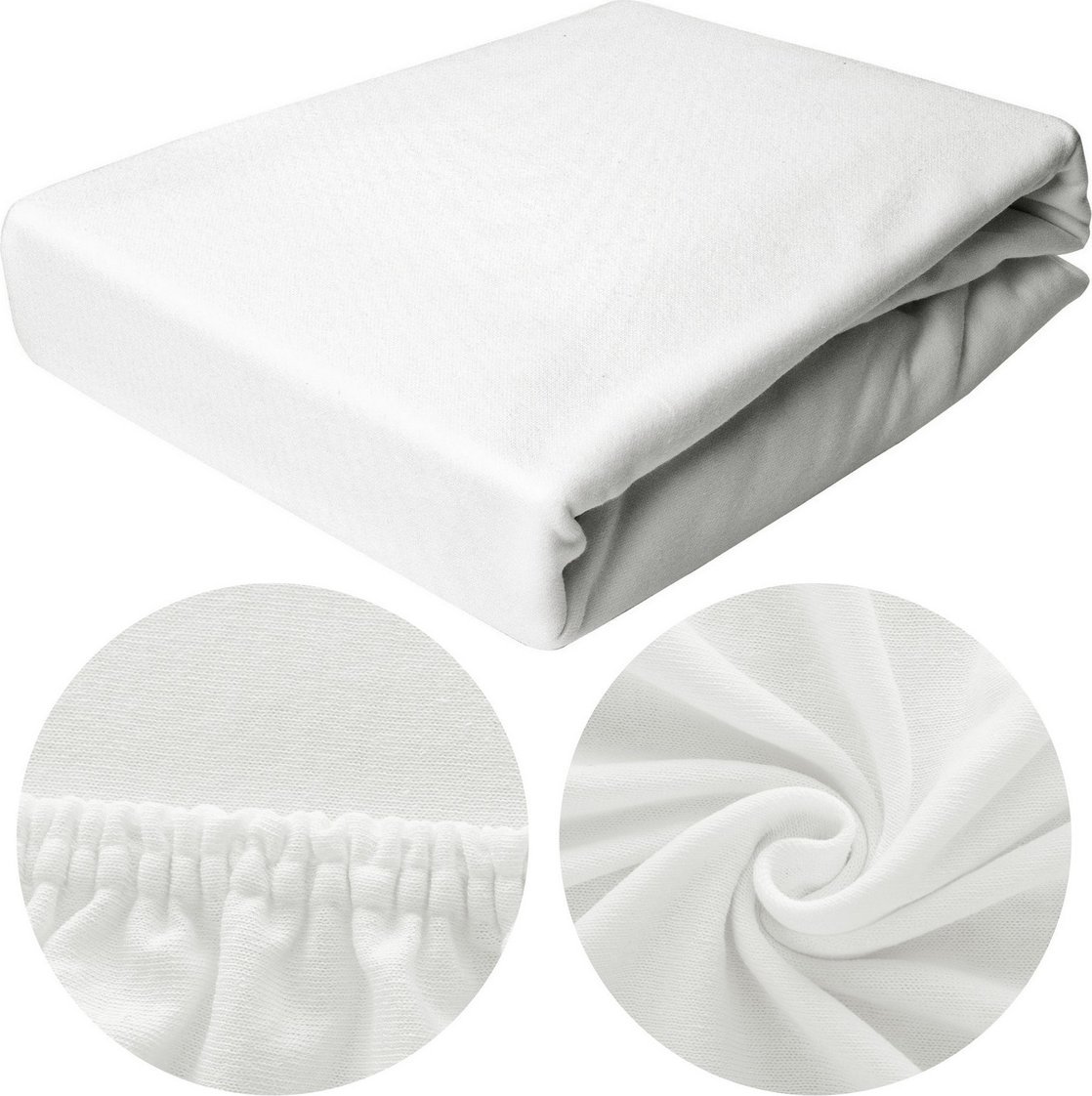 LOZKOHOLICY.PL Sp.z o.o. Sp. K. Prześcieradło 180 x 200 Jersey z Gumką Janet 01