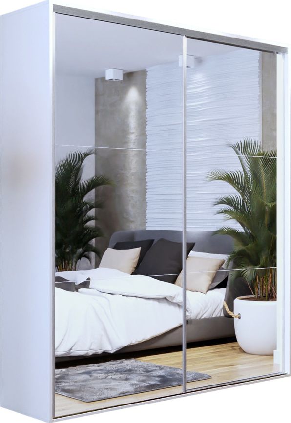 Elior Przesuwna szafa z lustrzanym frontem 200 cm - Savona 4X