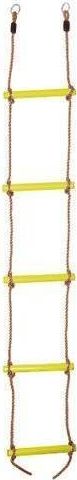 Just Fun Drabinka z plastikowymi drążkami 5 stopni ŻÓŁTA