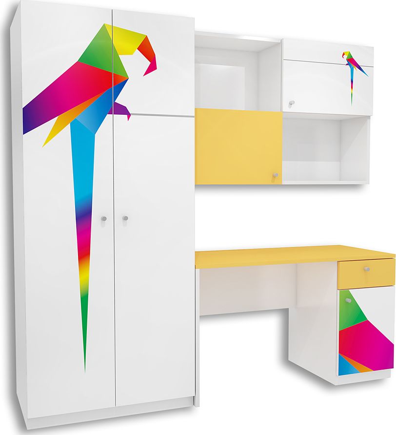 Elior Zestaw mebli dziecięcych - Elif Czerwony