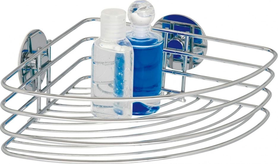 Koszyk prysznicowy Wenko wieszak prysznicowy i wannowy 26,5 x 20 cm chrom stalowy